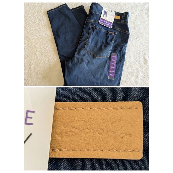 NWT Seven7 Plus Size Curvy High Rise Skinny Legging/Jeans Sz 24W - Picture 9 of 10